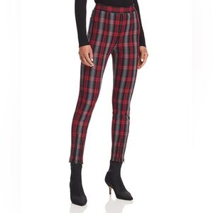 NWT T by Alexander Wang Plaid Skinny Pants High Waisted